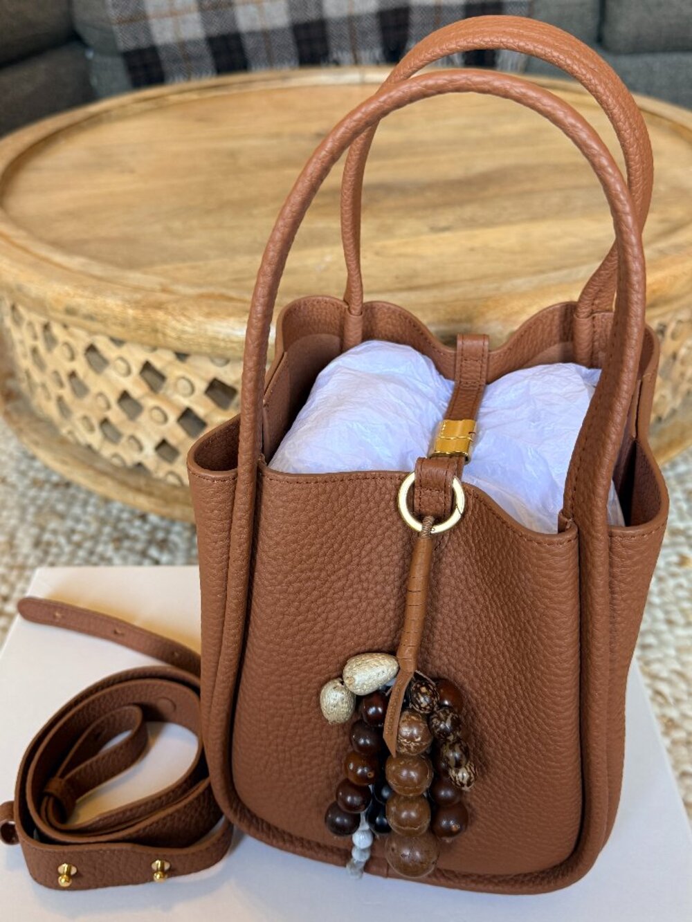 Songmont Medium Song Bag in Golden Brown + Wish Seeds Charm - Picture 9 of 9